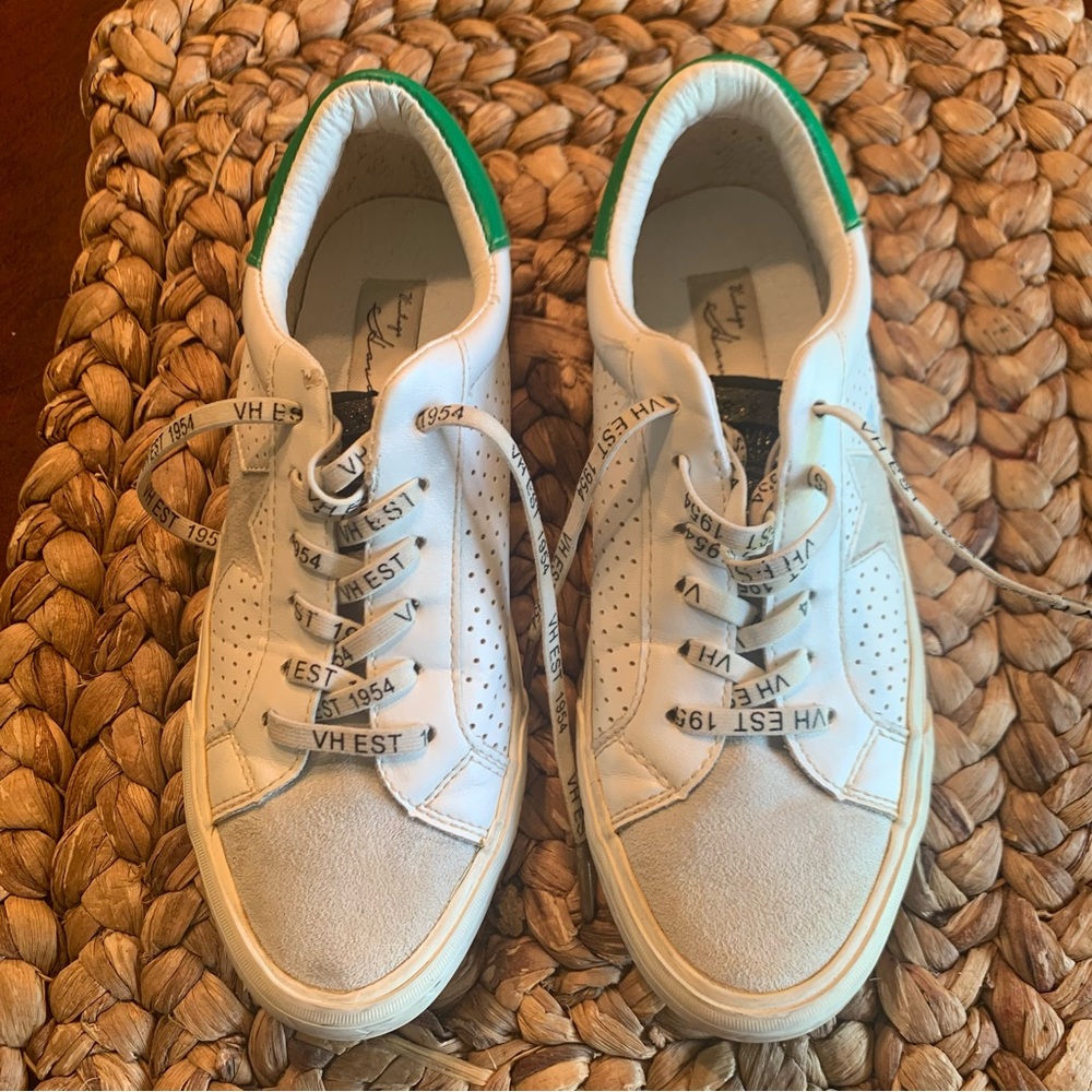 Vintage Havana Shoes | Gail style | Green & White | Ladies Size 6.5
